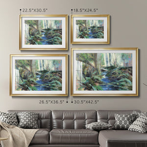 Rambling Blues - Modern Framed Art Print