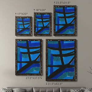 Involved Blues I - Barnwood Framed Canvas Set