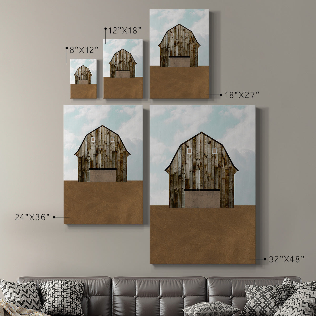 A Barn's Portrait I Premium Gallery Wrapped Canvas - Ready to Hang