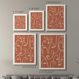 Connected Expressions I - Barnwood Framed Canvas Set