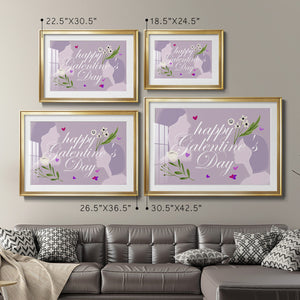 Happy Galentine's Day Collection A - Modern Framed Art Print