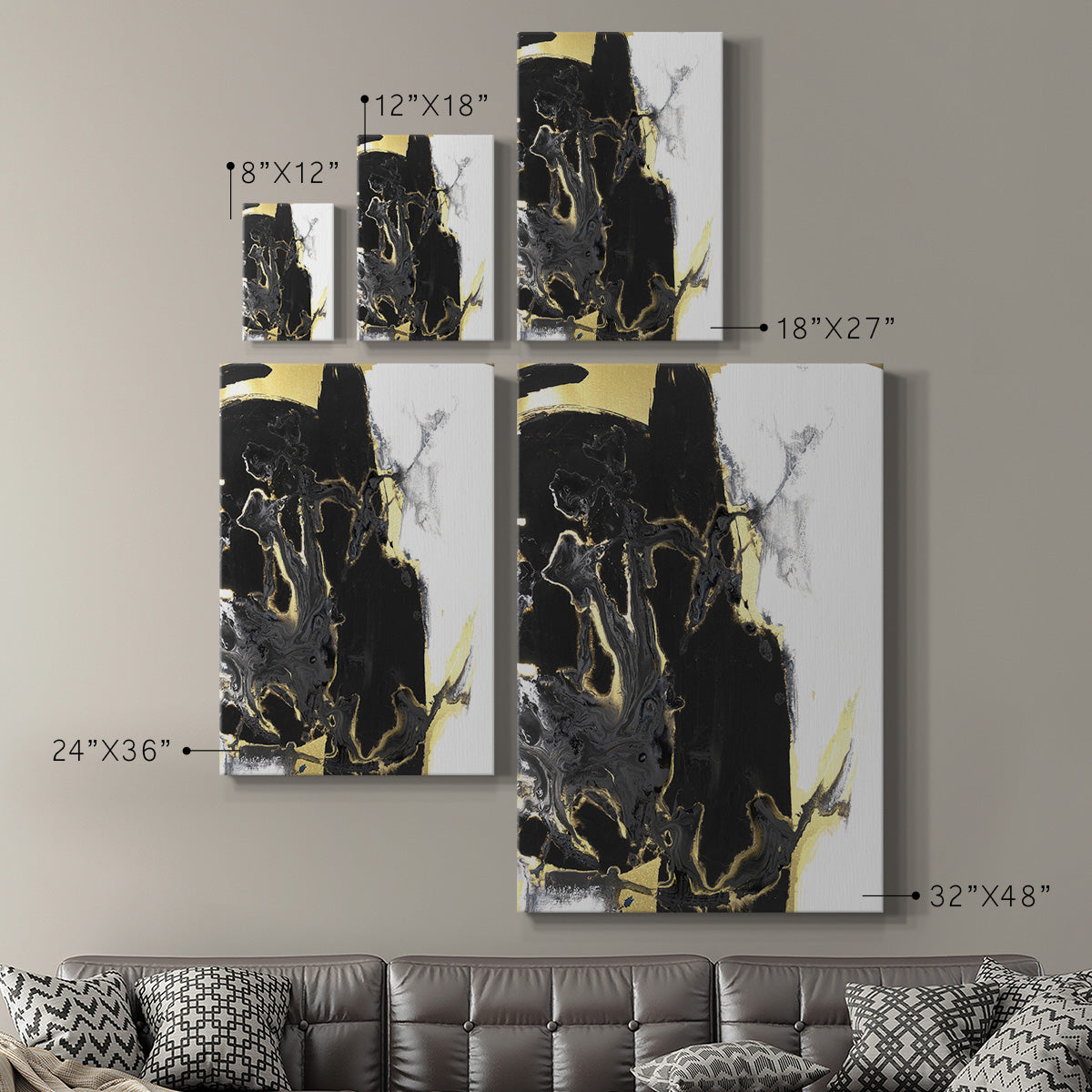 Mountains in the Mist IV Premium Gallery Wrapped Canvas - Ready to Hang