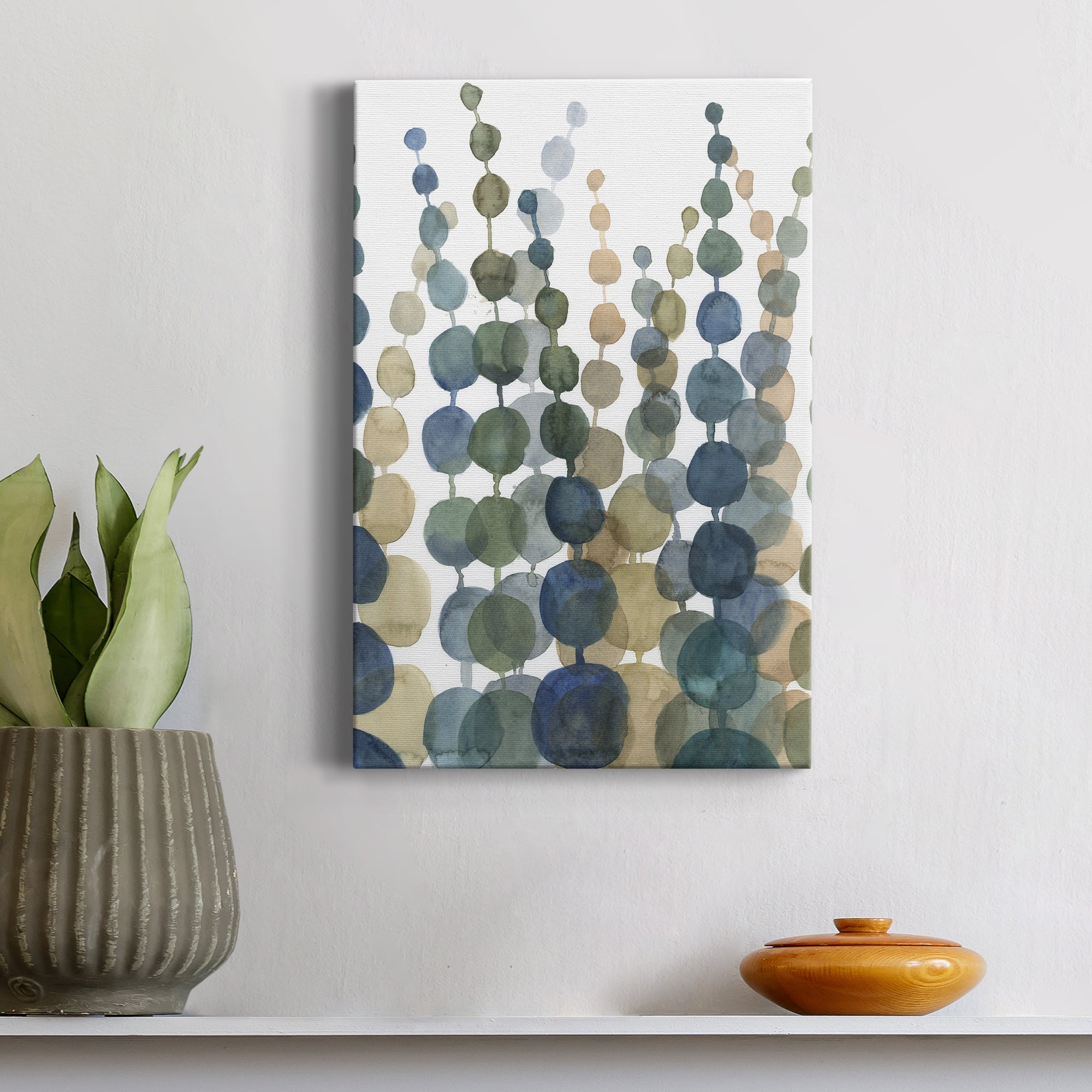 Pompom Botanical II Premium Gallery Wrapped Canvas - Ready to Hang