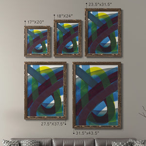 Cool Network I - Barnwood Framed Canvas Set