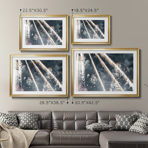 Celestial Glimmer - Modern Framed Art Print