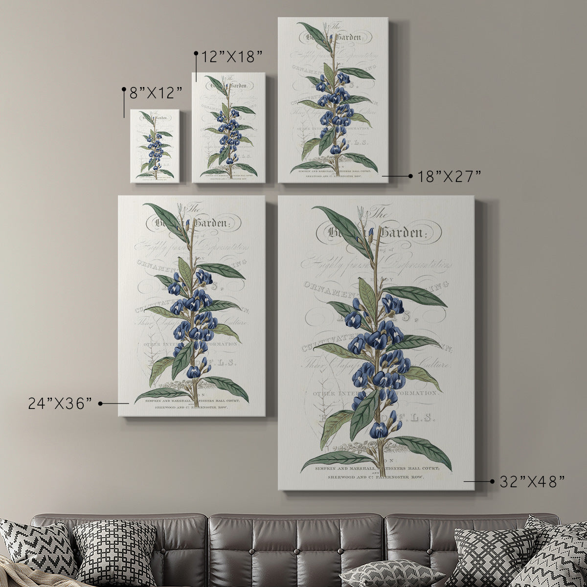 Flower Garden Varietals VI Premium Gallery Wrapped Canvas - Ready to Hang