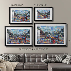 Red Traffic - Modern Framed Art Print