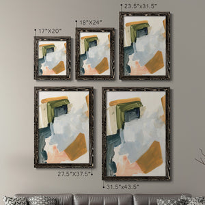 Palette Meld I - Barnwood Framed Canvas Set