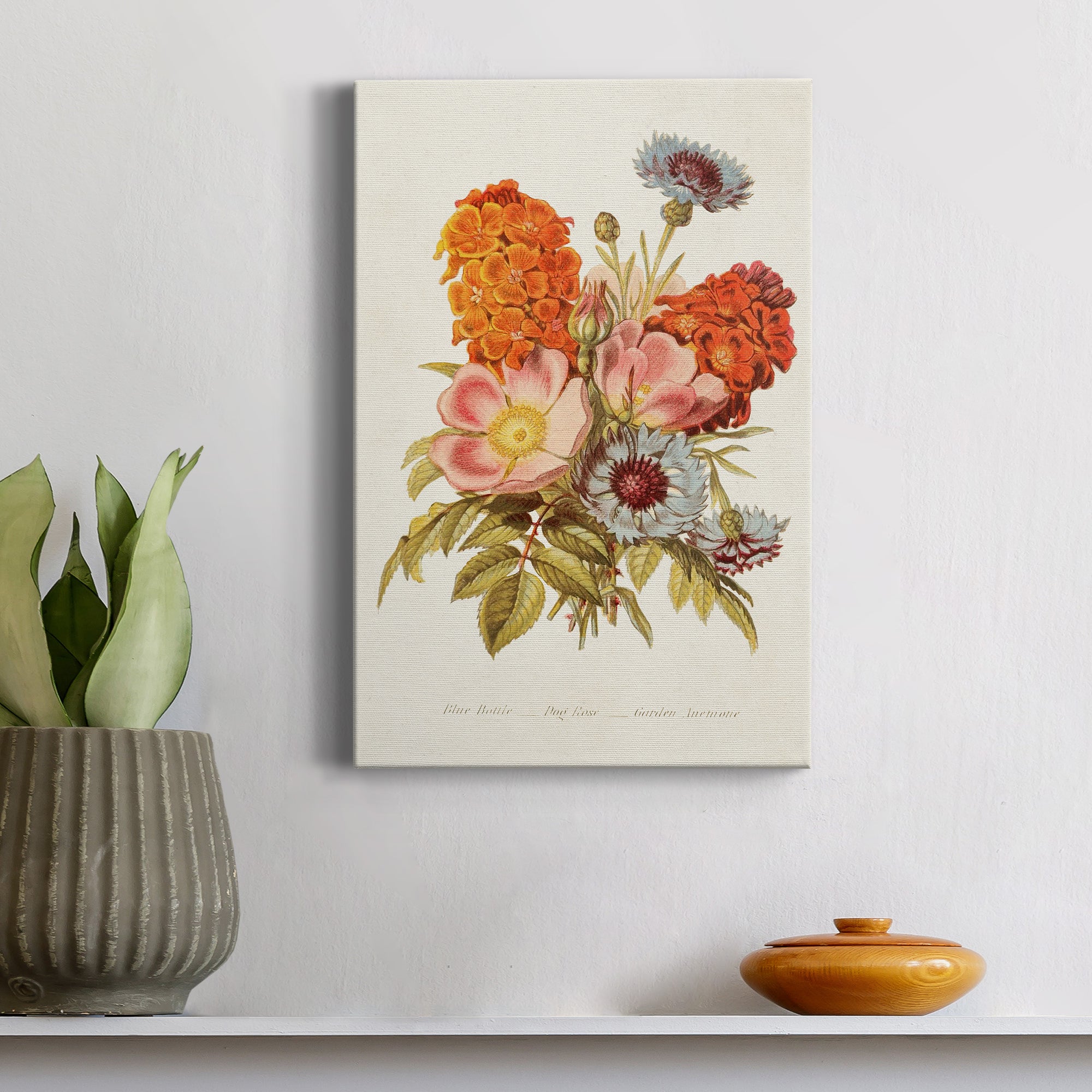 Antique Floral Bouquet II Premium Gallery Wrapped Canvas - Ready to Hang