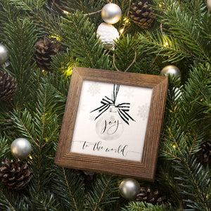 Joy Ornament, Handmade Ornament