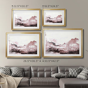 Pink Scenery - Modern Framed Art Print