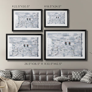 Stop on White - Modern Framed Art Print