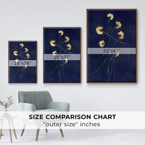 Indigo 1 - Framed Premium Gallery Wrapped Canvas L Frame - Ready to Hang