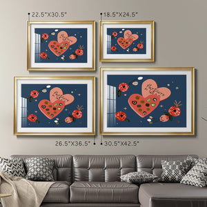 Happy Galentine I - Modern Framed Art Print