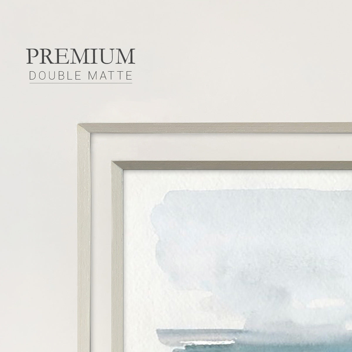 Coastline Splash I Premium Framed Print Double Matboard