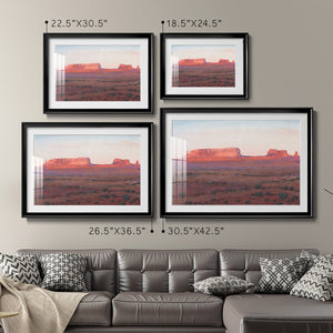 Red Rocks at Dusk I Premium Framed Print - Ready to Hang