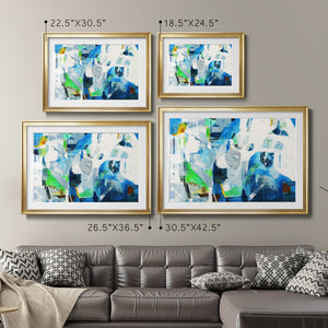 Down the Rapids - Modern Framed Art Print