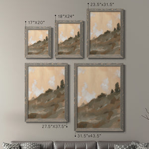 Hillside Walking Path III - Barnwood Framed Canvas Set