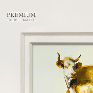 Gold Cow Premium Framed Print Double Matboard