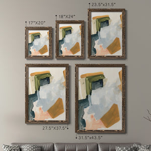 Palette Meld I - Barnwood Framed Canvas Set
