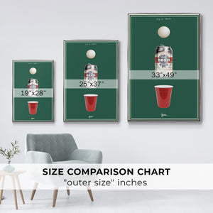 Fig. A: Party - Framed Premium Gallery Wrapped Canvas L Frame - Ready to Hang