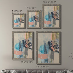 Reductive I - Barnwood Framed Canvas Set