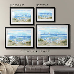 Seaside Escape - Modern Framed Art Print