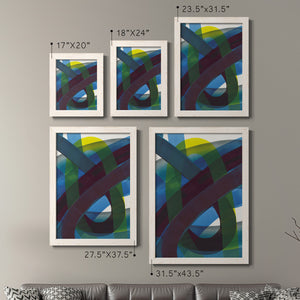 Cool Network I - Barnwood Framed Canvas Set