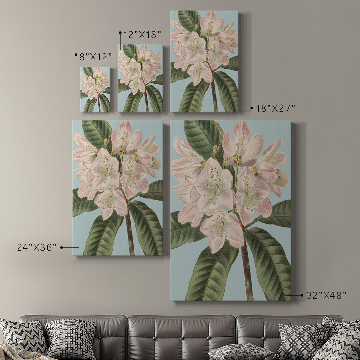 Fresh Florals II Premium Gallery Wrapped Canvas - Ready to Hang