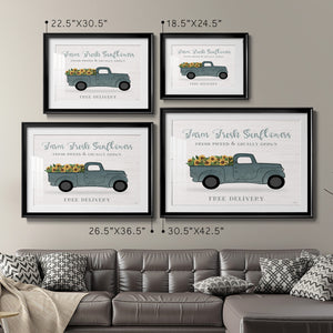 Farmers Market Truck - Modern Framed Art Print