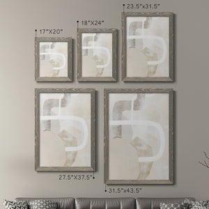 Quiet Affection I - Barnwood Framed Canvas Set