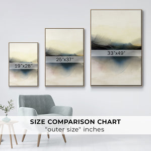 Continuum I - Framed Premium Gallery Wrapped Canvas L Frame - Ready to Hang