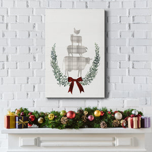 Yuletide Animals I Premium Gallery Wrapped Canvas - Ready to Hang
