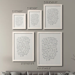 Letter to a Lover I - Barnwood Framed Canvas Set