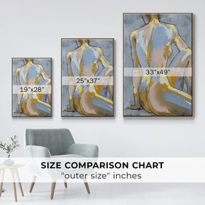 Grey Maiden II - Framed Premium Gallery Wrapped Canvas L Frame - Ready to Hang