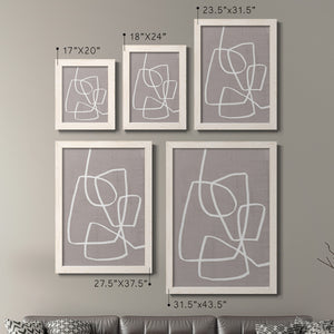 Linen Roundabout I - Barnwood Framed Canvas Set