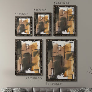 Retro Vibe I - Barnwood Framed Canvas Set