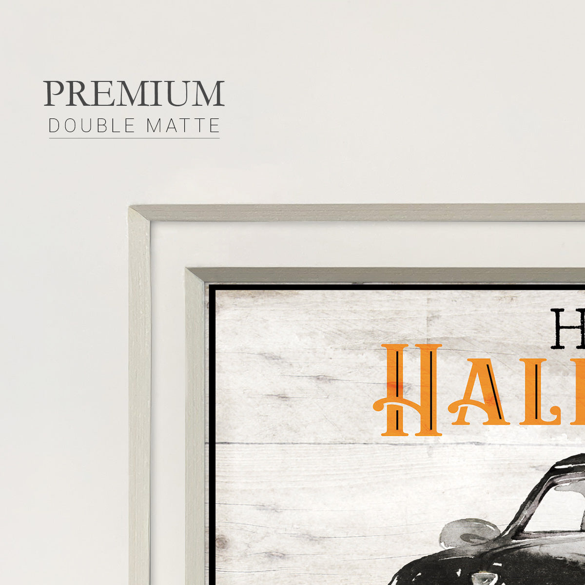 Happy Halloween Premium Framed Print Double Matboard
