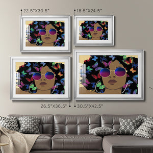 Butterfly Diva I - Modern Framed Art Print