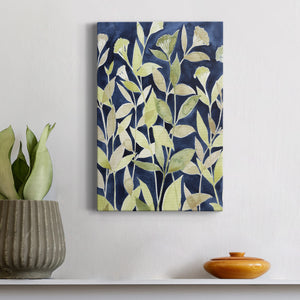 Indigo Blooming Night II - Canvas Art Print