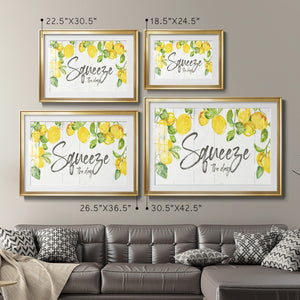 Lemon Squeeze - Modern Framed Art Print