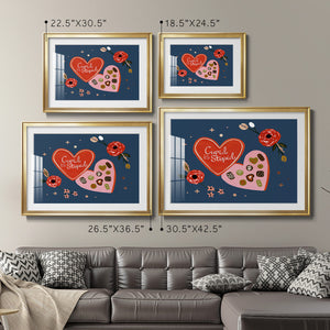 Happy Galentine II - Modern Framed Art Print