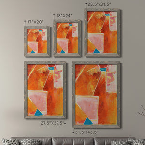Primary Connection V - Barnwood Framed Canvas Set