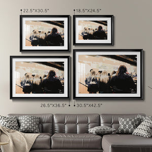 Late Night Queue - Modern Framed Art Print