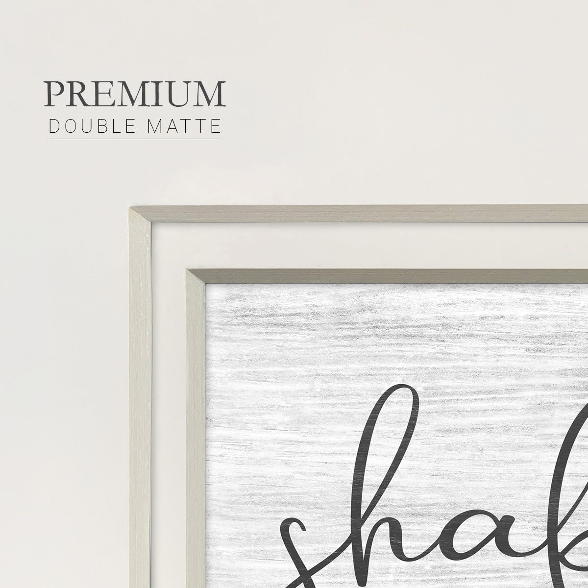 Shake It Up Premium Framed Print Double Matboard