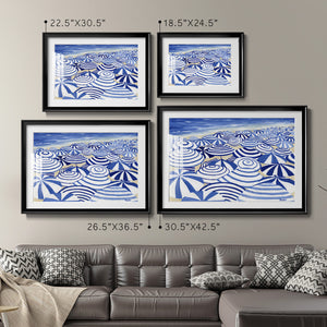 Candy Bowl Prussian Blue - Modern Framed Art Print