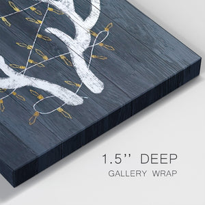 Antlers & Lights - Gallery Wrapped Canvas