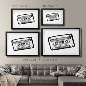 Cassette Sketch - Modern Framed Art Print