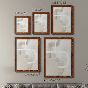 Quiet Affection I - Barnwood Framed Canvas Set