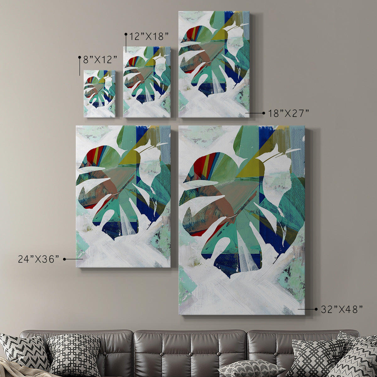 Monstera I Premium Gallery Wrapped Canvas - Ready to Hang